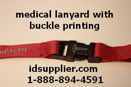 custom lanyard detachable imprint buckle samples